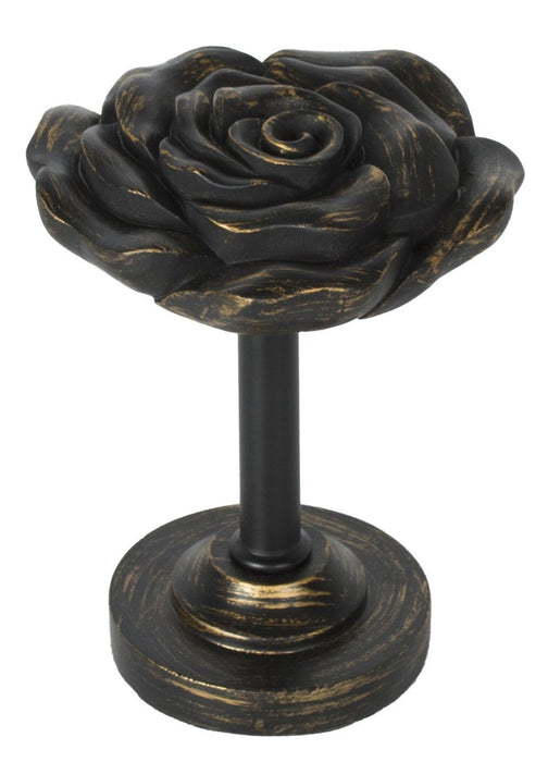 Rose Designer Decor Drapery Holdback - 4 Finishes