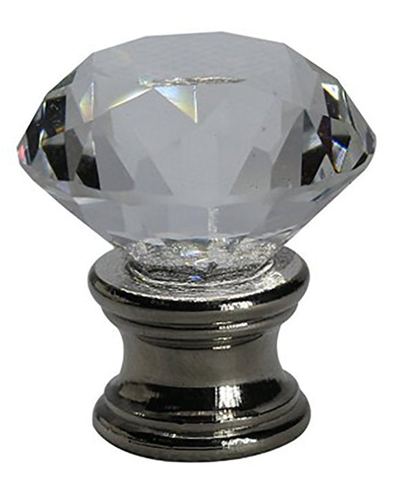 Crystal Duchess Lamp Finial - 2 Finishes