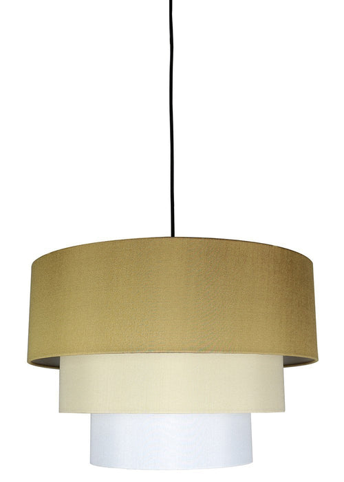 Renzo 3-tier Shade Pendant with Hanging Light Kit, 18-inch Diameter