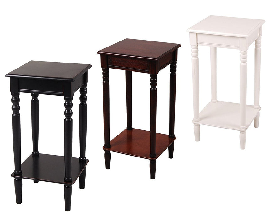 Accent Side Table, Square, Antique Black