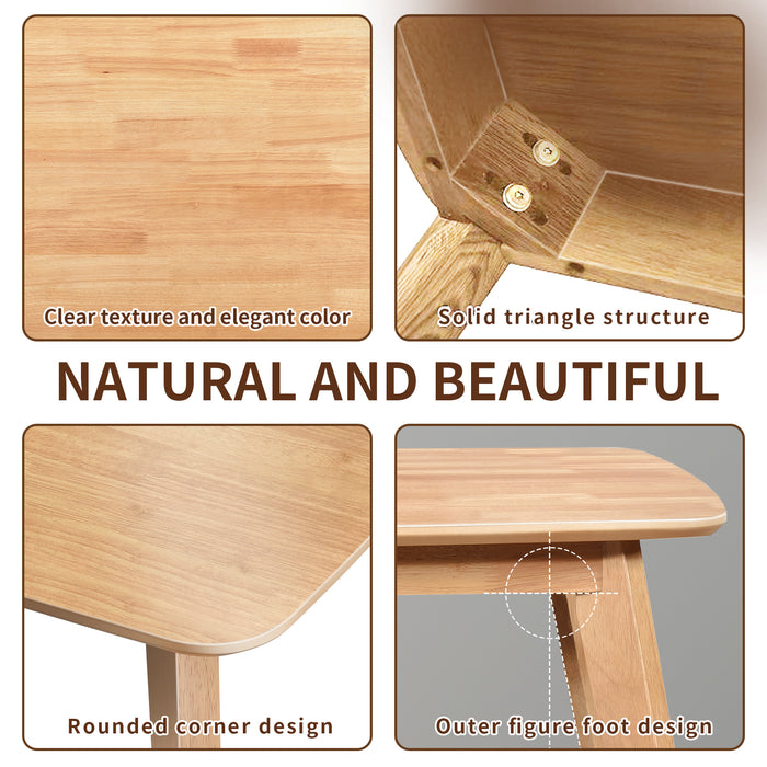 Urbanest Modern Dining Table 48 Inch Kitchen Table with Solid Wood Leg Finish Dinner Table Dining Room Home Furniture