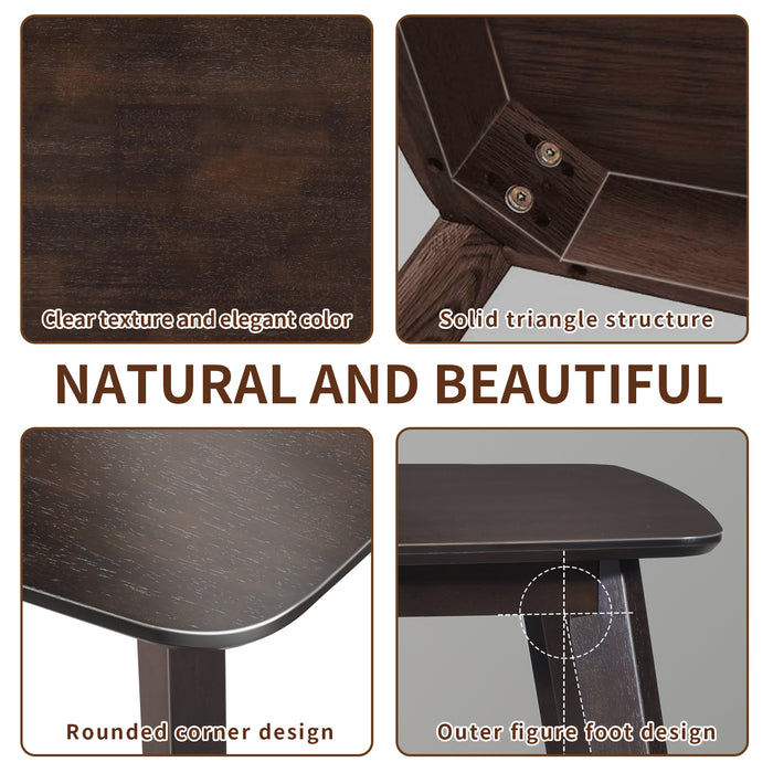 Urbanest Modern Dining Table 48 Inch Kitchen Table with Solid Wood Leg Finish Dinner Table Dining Room Home Furniture