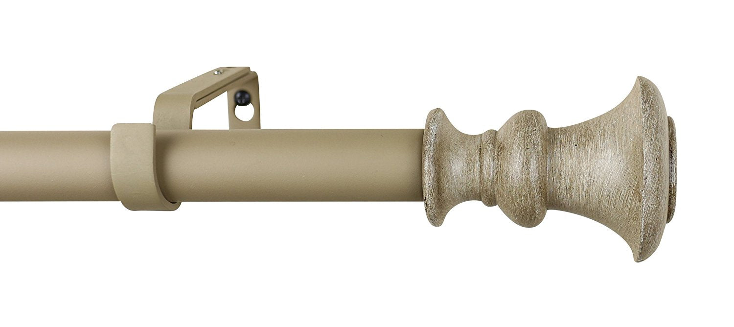 Urbanest 1-inch Tavo Adjustable Drapery Curtain Rod - 7 Finishes