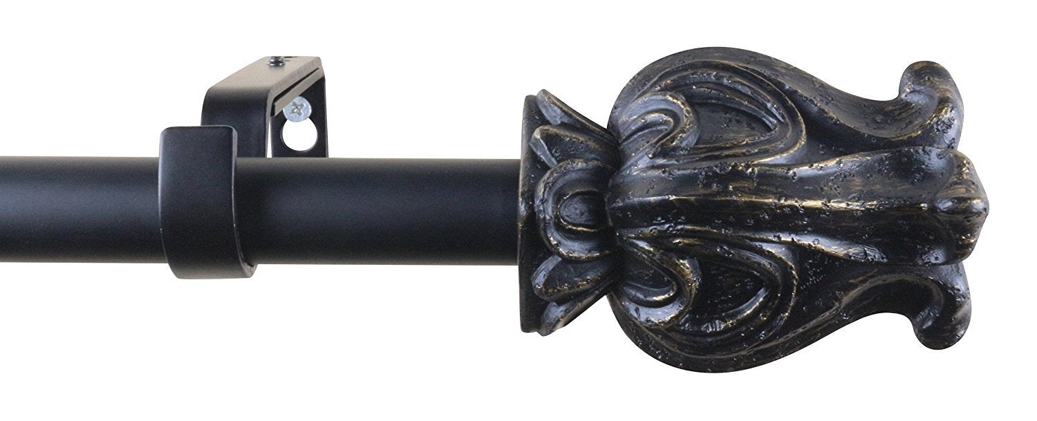 Urbanest 1-inch Diameter Harp Adjustable Single Drapery Curtain Rod