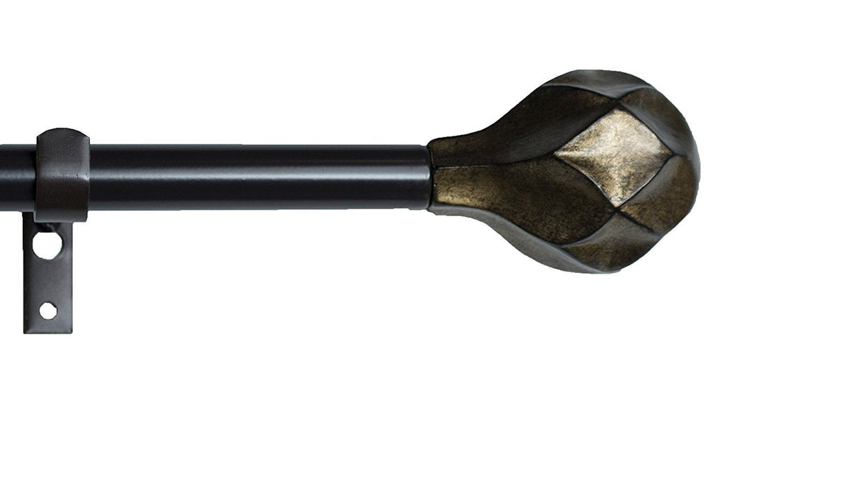Black Gold Culver Single Window Treatment Rod Set