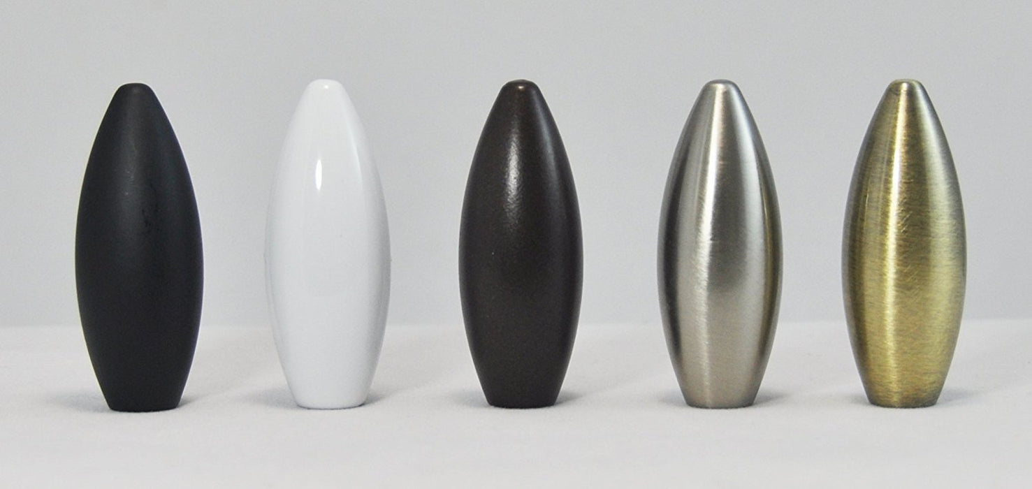 Bullet Lamp Finial For Lamp Shades, 2-inch