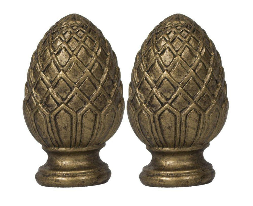 Pineapple Lamp Finial, 2-inch Tall