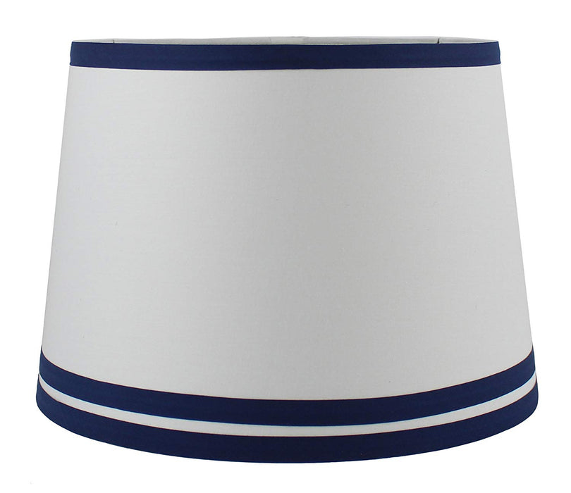 Urbanest White with Double Trim French Drum Lampshade