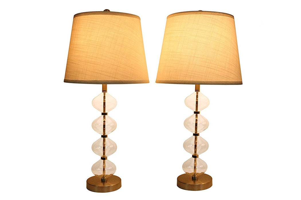 Set of 2 Beautor Table Lamps with Shades