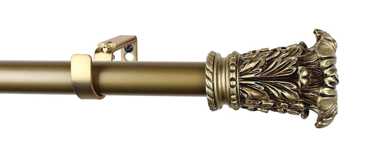 Urbanest 1-inch Diameter Chilton Adjustable Single Drapery Curtain Rod