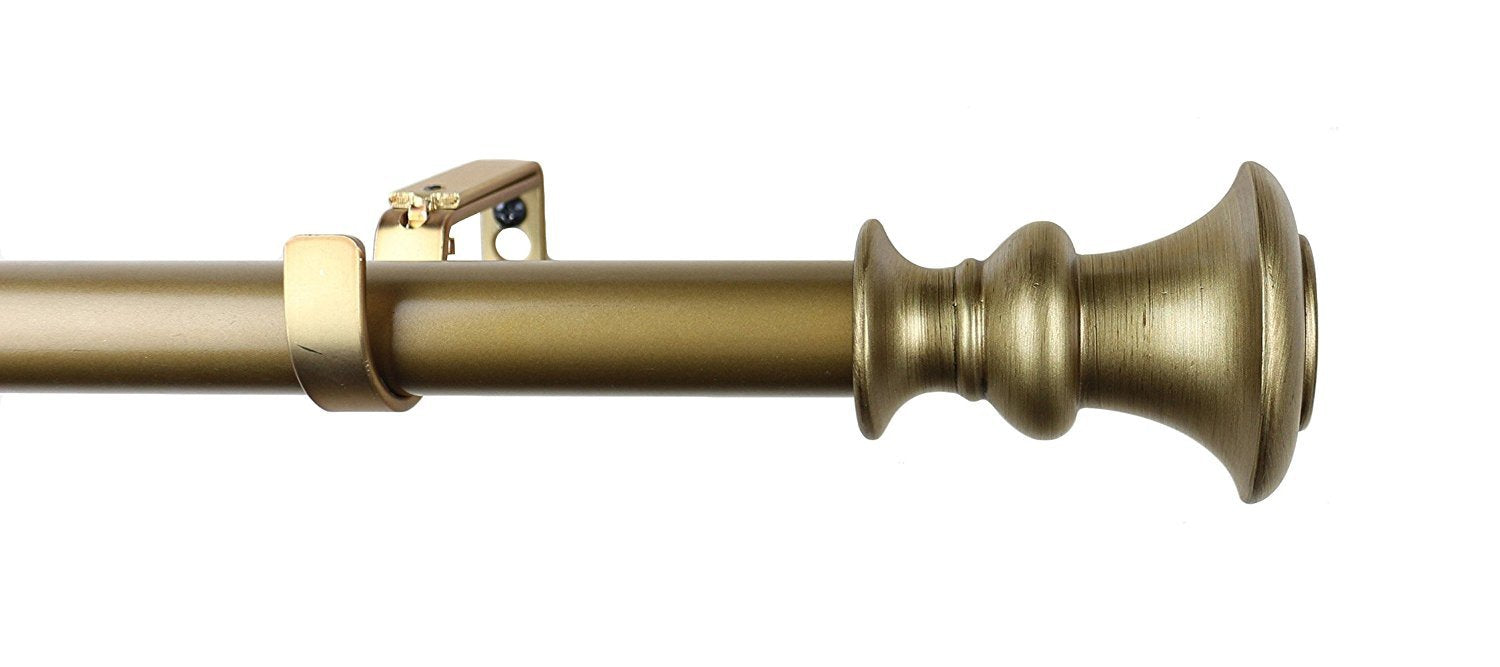 Urbanest 1-inch Tavo Adjustable Drapery Curtain Rod - 7 Finishes