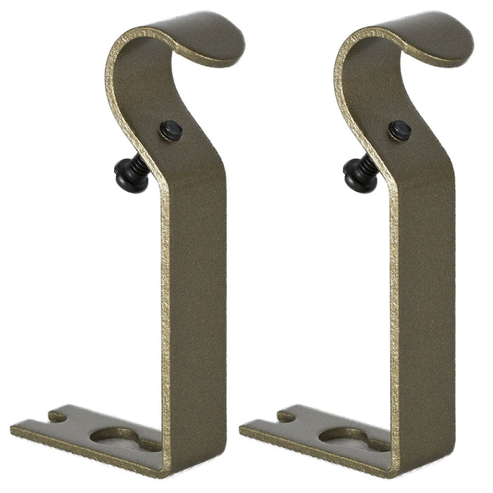 3/8-inch and 1/2-inch Non-Adjustable Curtain Drapery Rod - 7 Finishes