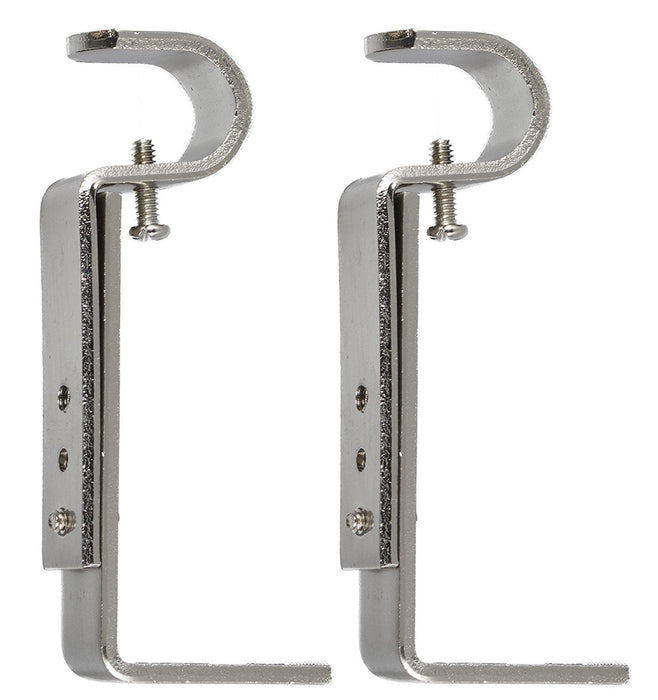 Adjustable Bracket for 1/2-inch and 5/8-inch Curtain Drapery Rod - 7 Finishes