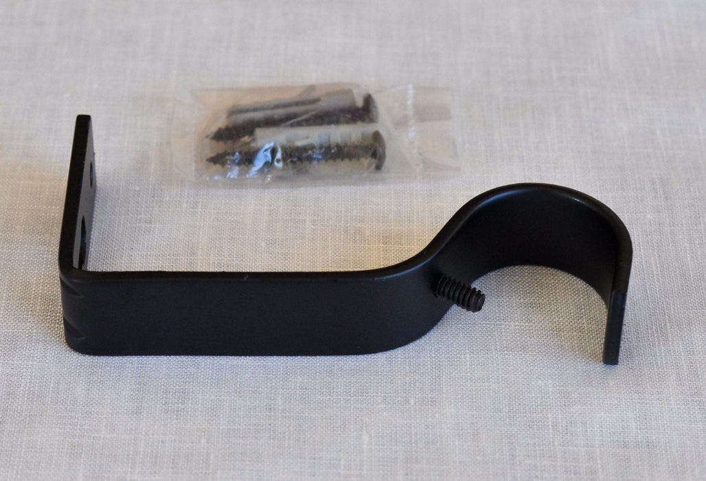 Curtain Rod Bracket, Non-adjustable, Fits 1 1/8" Rod - 5 Finishes