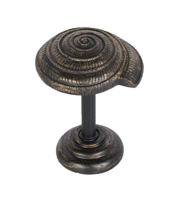 Snail Drapery Holdback Medallion - 3 Finishes