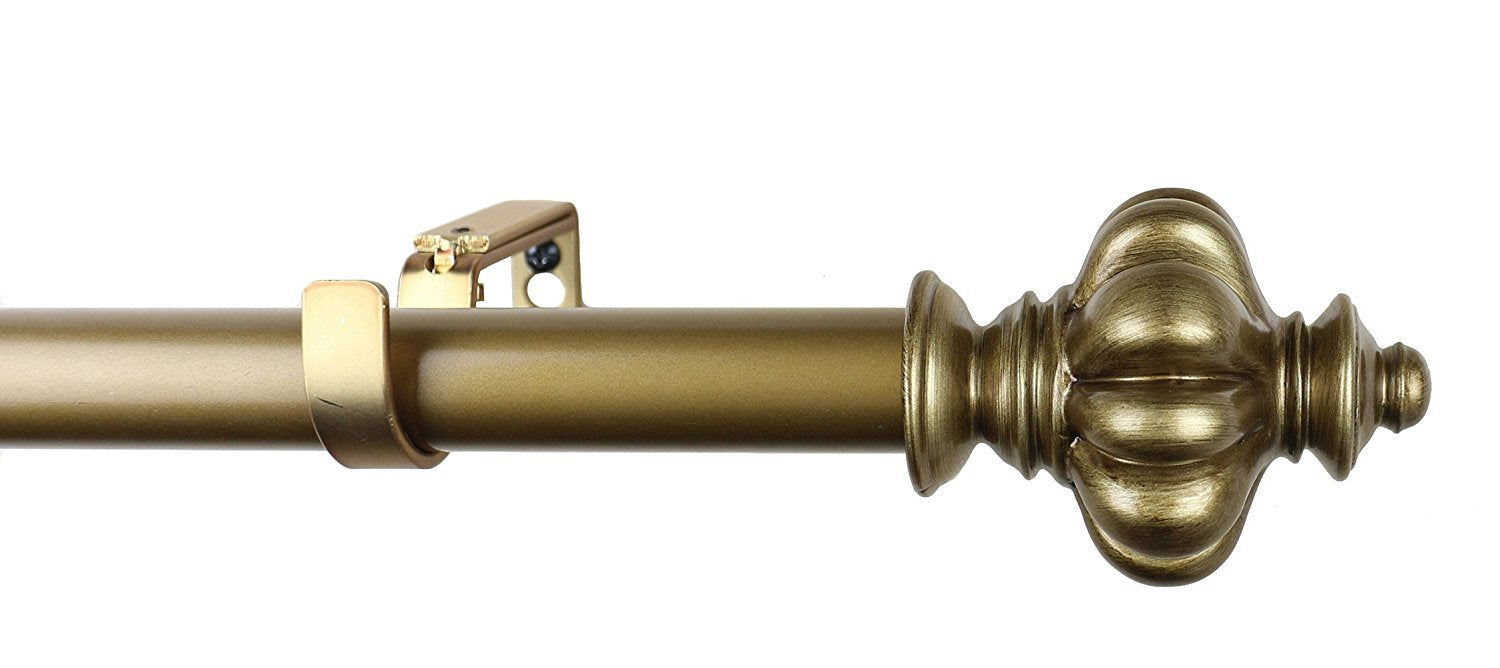 Urbanest 1-inch Regina Adjustable Single Drapery Curtain Rod - 6 Finishes