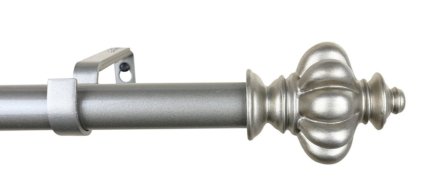 Urbanest 1-inch Regina Adjustable Single Drapery Curtain Rod - 6 Finishes