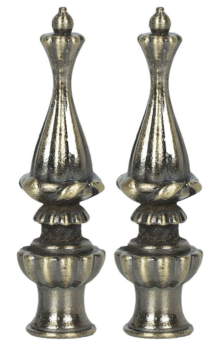 Walton Lamp Finial, 3 3/8-inch Tall