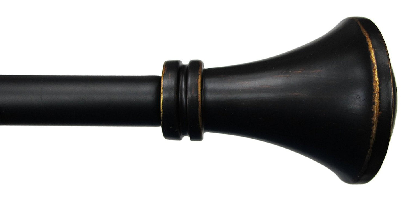 Urbanest Trumpet Window Curtain Drapery Rod Set