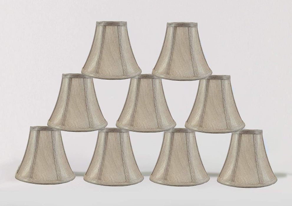 Urbanest 1100848d 6-inch Chandelier Lamp Shade, Champagne Set of 9