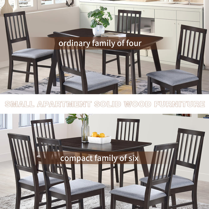 Urbanest Modern Dining Table 48 Inch Kitchen Table with Solid Wood Leg Finish Dinner Table Dining Room Home Furniture