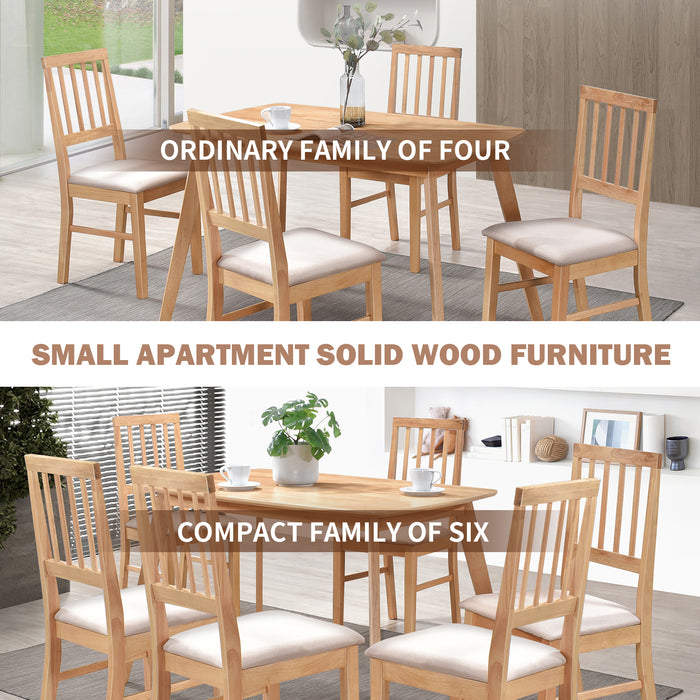 Urbanest Modern Dining Table 48 Inch Kitchen Table with Solid Wood Leg Finish Dinner Table Dining Room Home Furniture