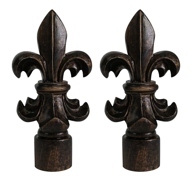 Fleur de Lis Lamp Finial, 3-inch Tall