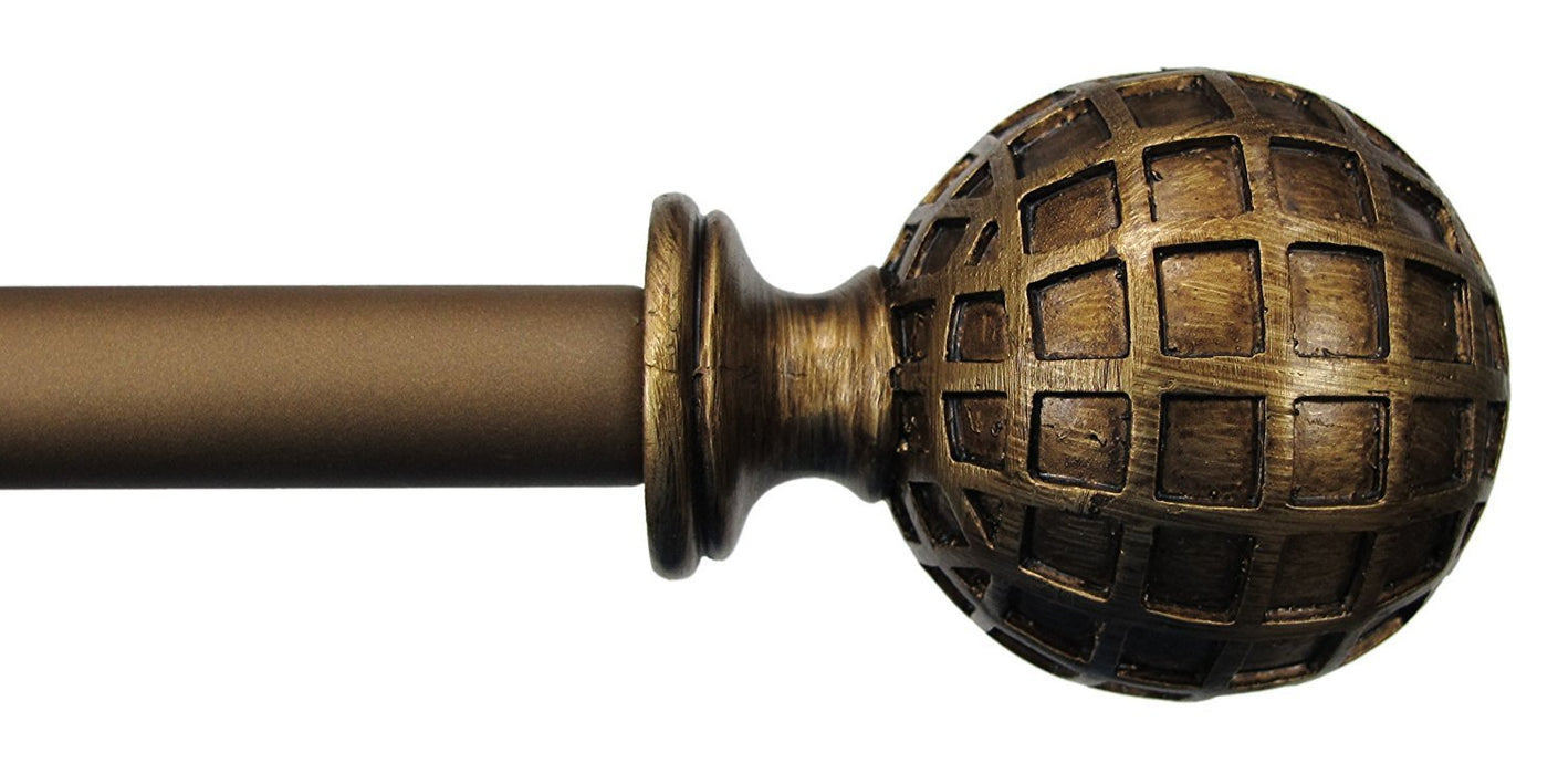 Urbanest Globe Curtain Drapery Rod Set
