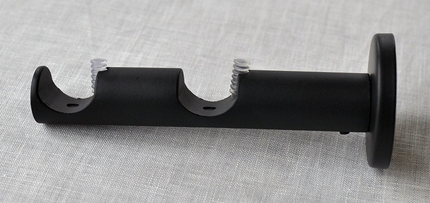 Zinc Cast Double Curtain Rod Bracket for 3/4" Rod - 5 Finishes
