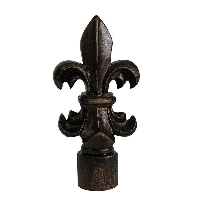Fleur de Lis Lamp Finial, 3-inch Tall