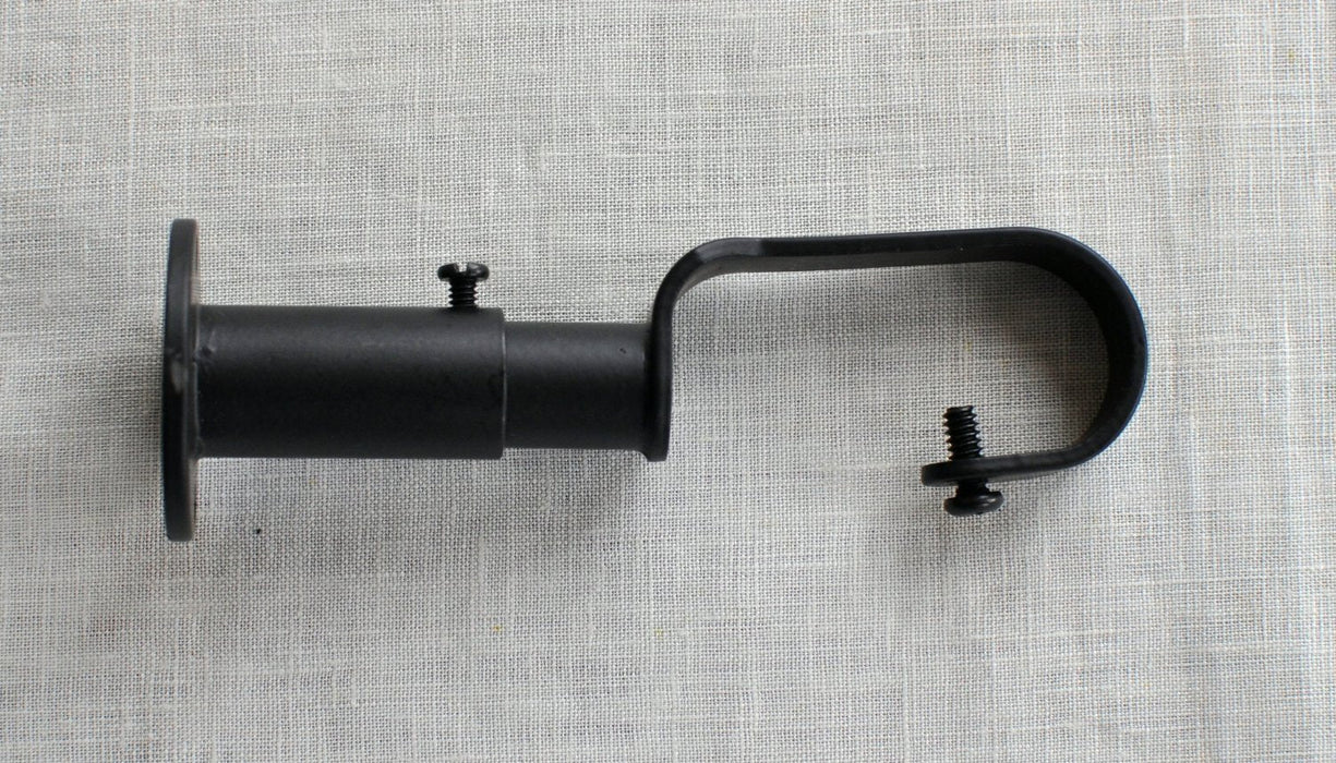 1-Inch Zinc Steel Adjustable Curtain Rod Bracket - 5 Finishes