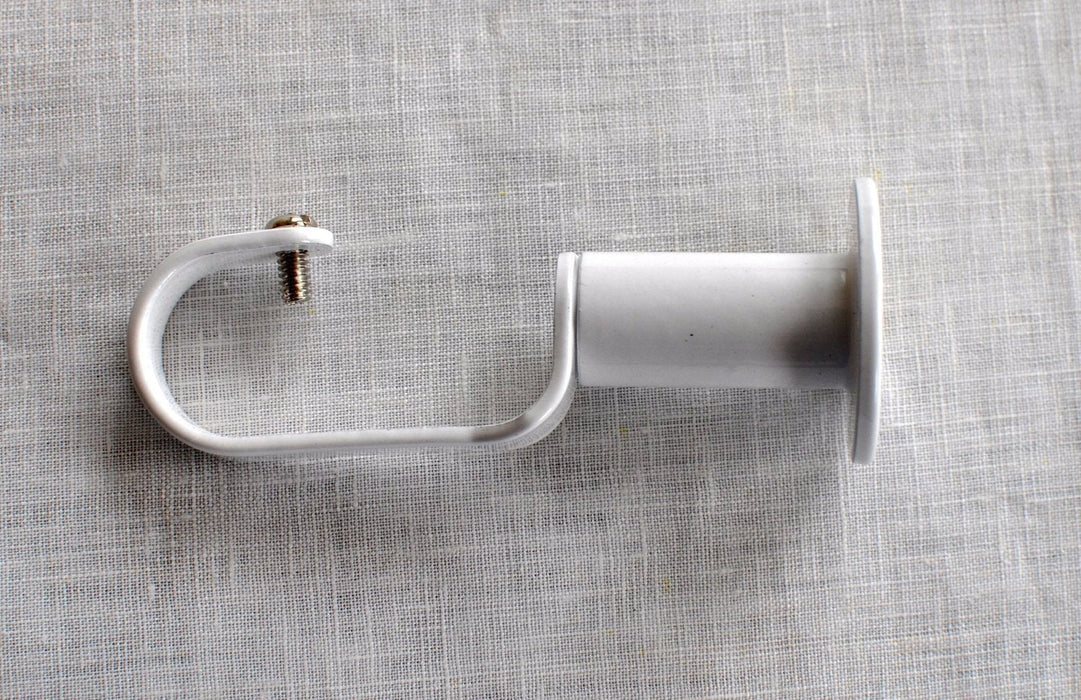 1-Inch Zinc Steel Adjustable Curtain Rod Bracket - 5 Finishes