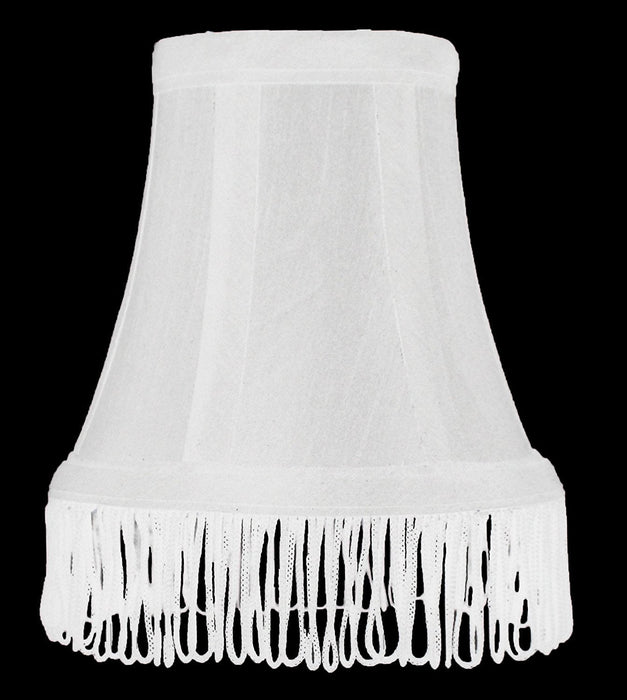 Silk Bell 5-inch Chandelier Lamp Shade with Fringe - 6 Colors