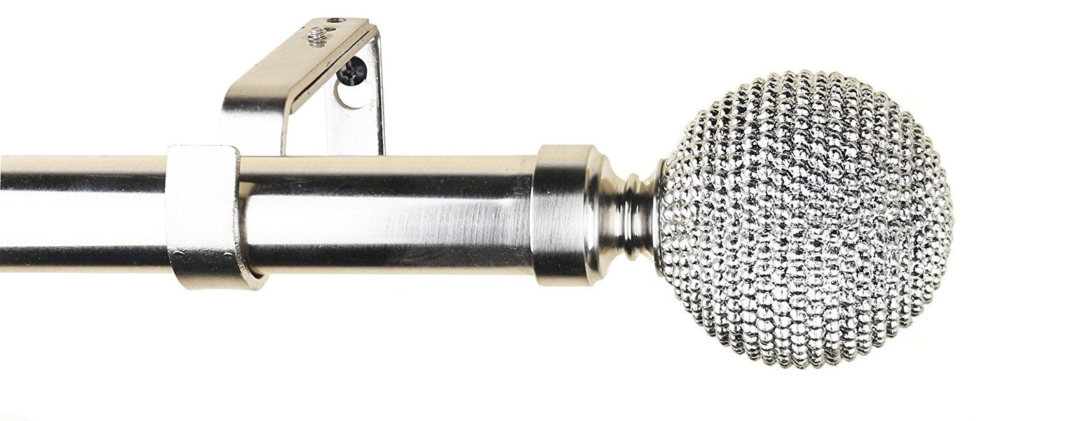 Urbanest 1-inch Diameter Giato Adjustable Single Drapery Curtain Rod