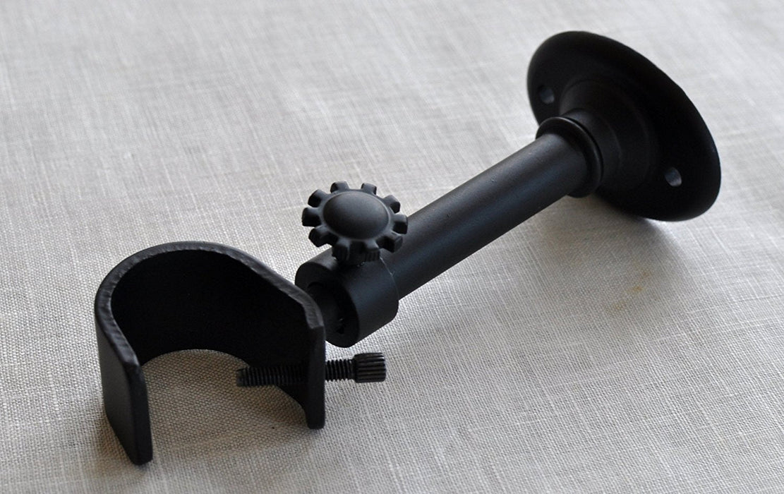 Zinc Steel Architectural Adjustable Bracket for 1" and 7/8" Curtain Drapery Rod