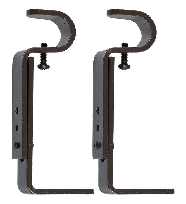 Adjustable Bracket for 1/2-inch and 5/8-inch Curtain Drapery Rod - 7 Finishes