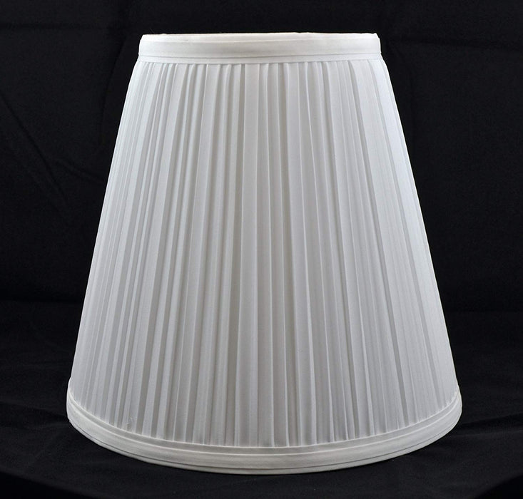 Hardback Faux Silk Empire Lamp Shade 5-inch by 9-inch by 8.5-inch, Spider Washer Fitter