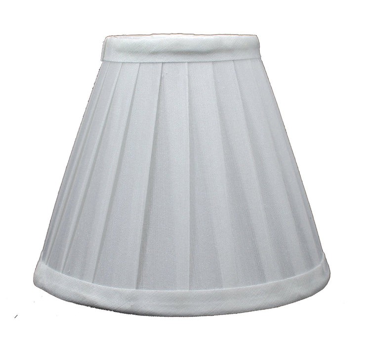 Side Pleat 6-inch Chandelier Lamp Shades - 2 Colors
