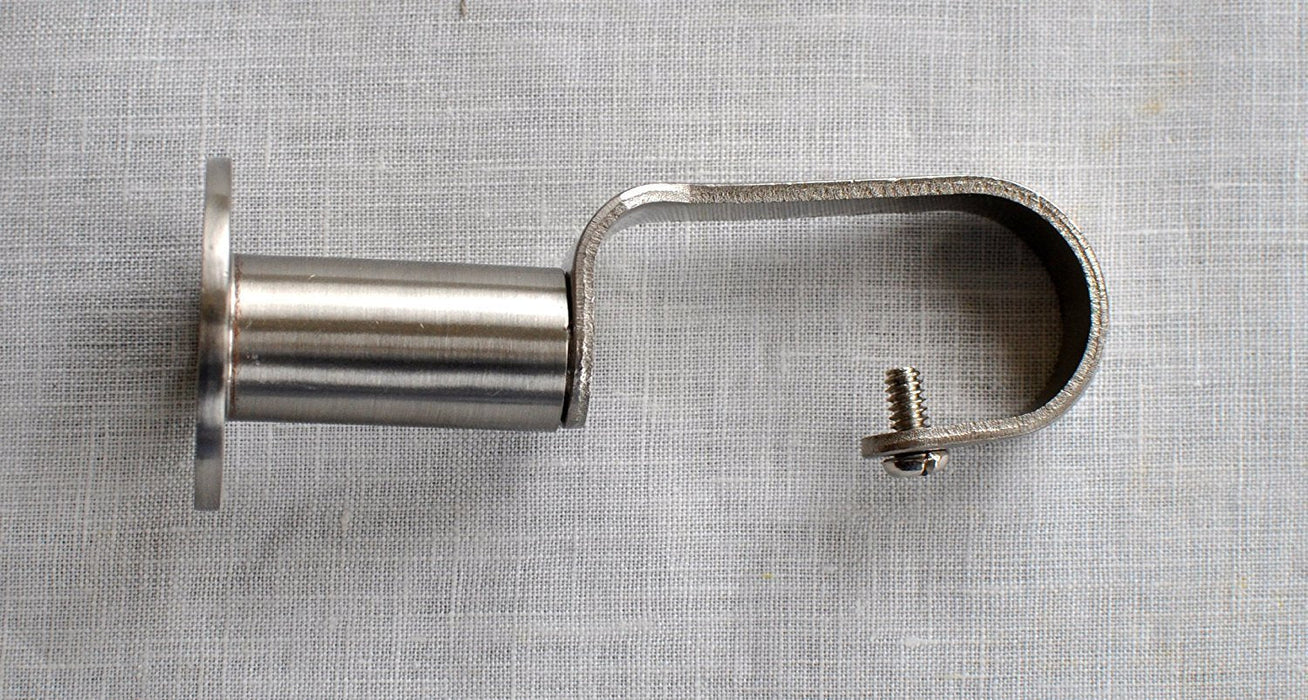 1-Inch Zinc Steel Adjustable Curtain Rod Bracket - 5 Finishes