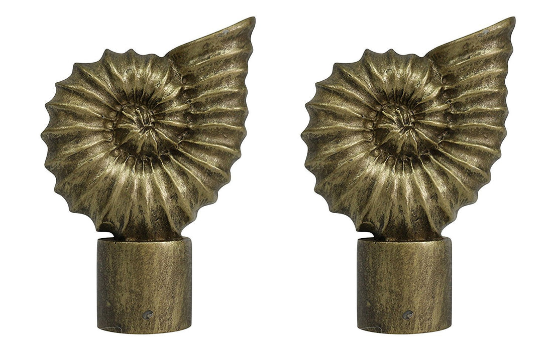 Seashell Finial - 3 Finishes