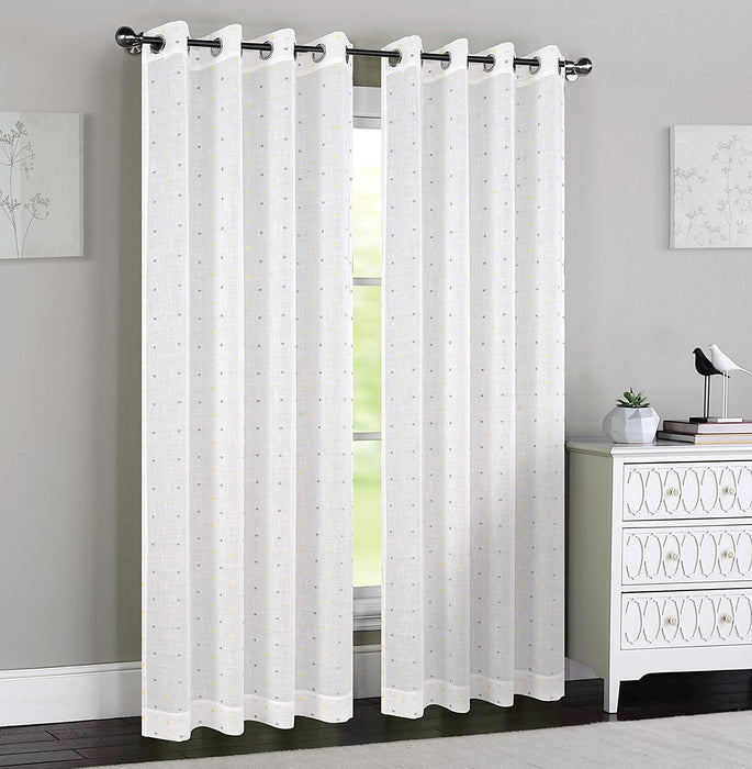 Madeline Sheer Curtain Panels with Grommets - 4 Colors