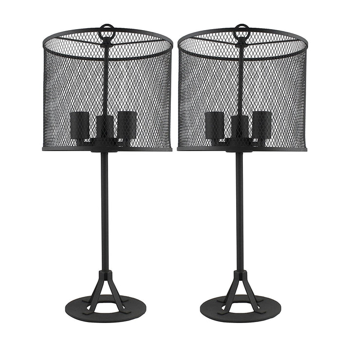 Set of 2 Pullman Table Lamps, 34 1/2" Tall