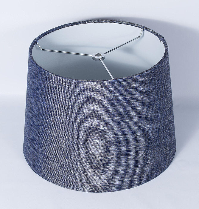 Galaxy Hardback Drum Lampshade, 12x14x10", Blue, Spider Fitter