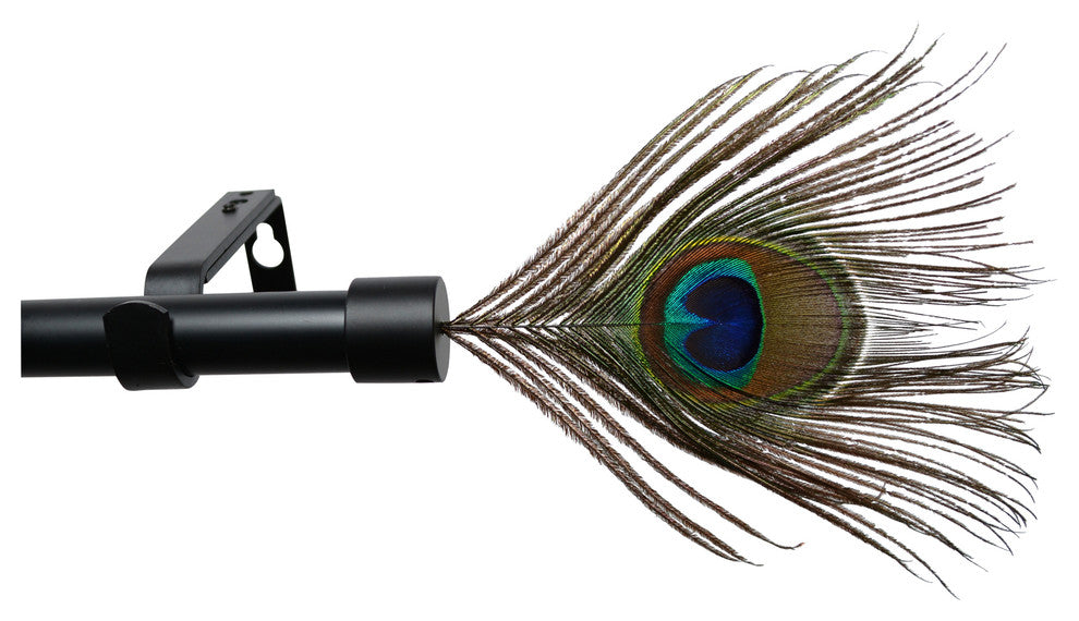 Urbanest 3-4-inch Peacock Adjustable Drapery Curtain Rod