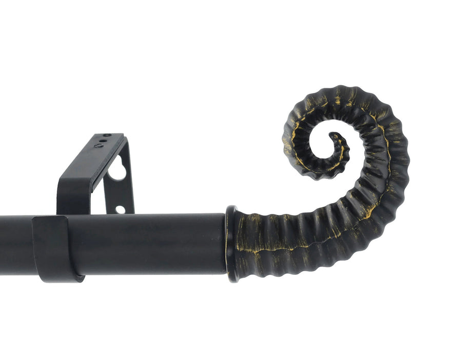 Urbanest Horn 1-inch Diameter Adjustable Curtain Rod