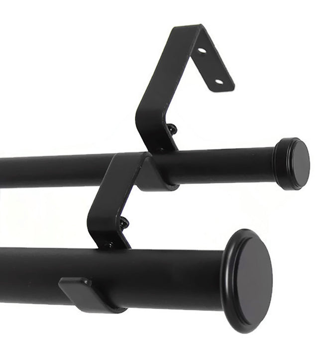 Urbanest Bouton Manhattan 1" 5/8" Double Drapery Curtain Window Rod Set