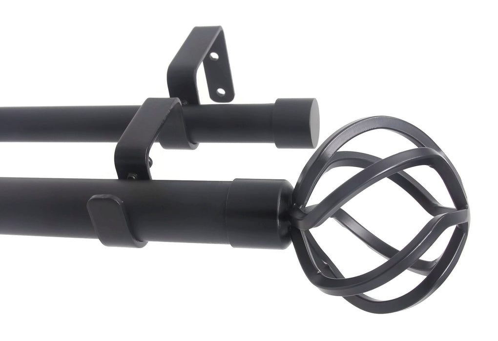 Urbanest Zeffoli Manhattan 1-inch 3-4 inch Double Drapery Curtain Window Rod Set
