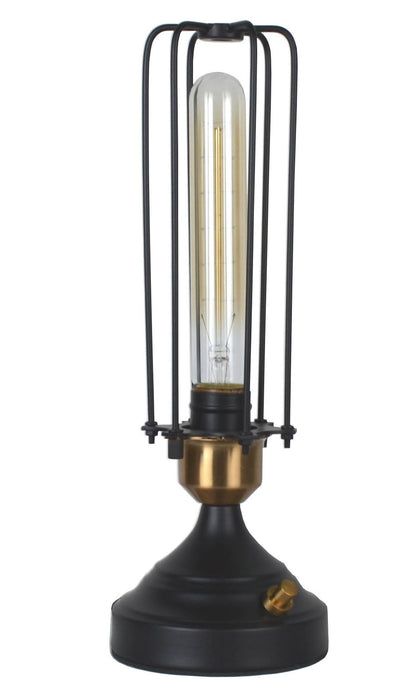 Burnham Industrial Cage Table Lamp