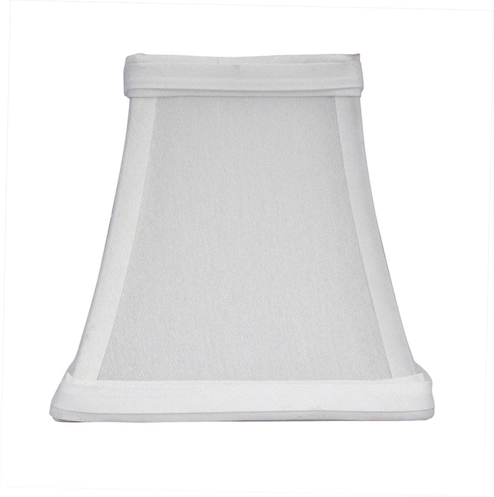 Square Silk 4-inch Chandelier Lamp Shade - 5 Colors