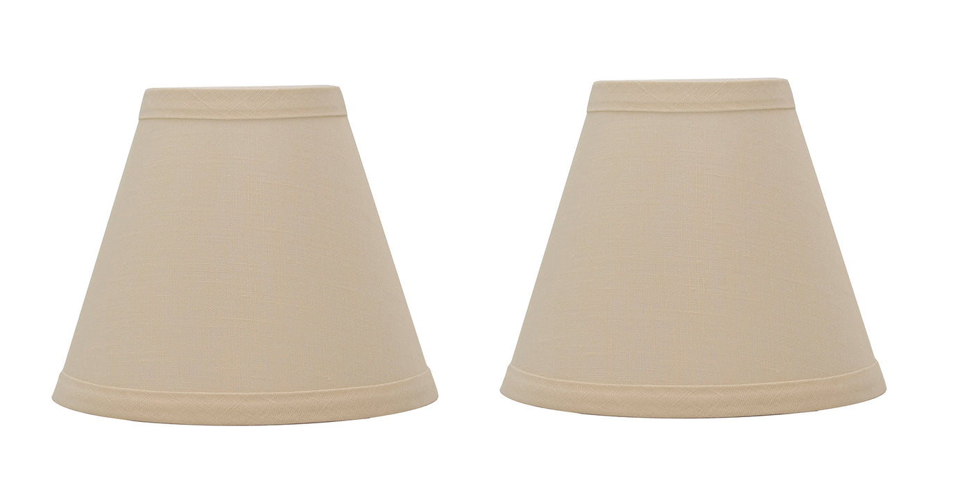Linen 6-inch Chandelier Lamp Shade - 9 Colors